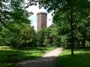 Park koło zamku w Człuchowie