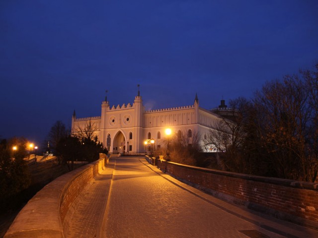 Zamek w Lublinie nocą